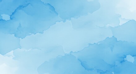 Obraz premium Serene Blue Ink Wash: Abstract Watercolor Texture AI Generated