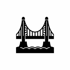 creative details Bridge Icon Vector Illustration