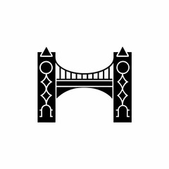 creative details Bridge Icon Vector Illustration