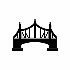creative details Bridge Icon Vector Illustration
