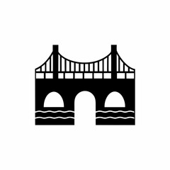 creative details Bridge Icon Vector Illustration