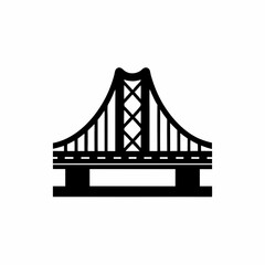 creative details Bridge Icon Vector Illustration