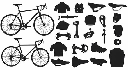 Obraz premium set of bikes