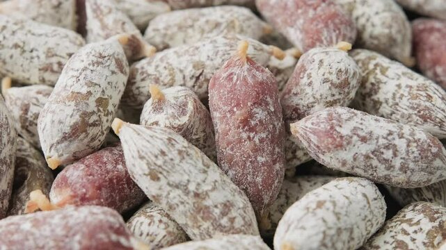 Mini Salami Snacks, Salami Appetizer Bites. Rotating video