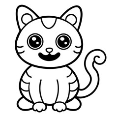 Playful Kawaii Creatures Vector Illustration on White Background