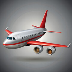 vector illustration of airplane