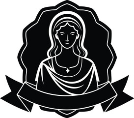 vector illustration of a girl, vector illustration of a woman, latin mom silhouette vector on white background.