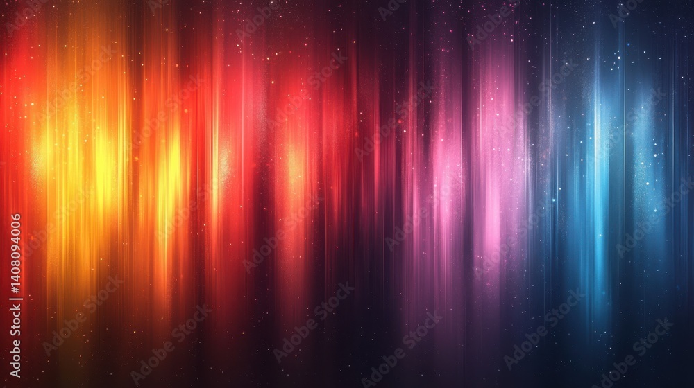 Poster vibrant abstract striped gradient background in cool tones