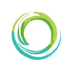 abstract green circle