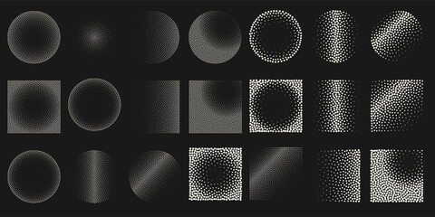 Halftone dot tone grunge effect abstract pattern texture vector graphic retro illustration.gradient geometric element art shape modern creative pop wallpaper vintage monochrome print frame