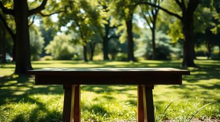 Naklejka premium bench in the park