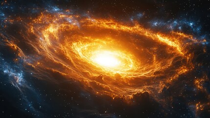 Obraz premium Ethereal vortex of cosmic energy emanating from a celestial gateway