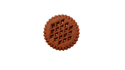 solo cocoa biscuit white background