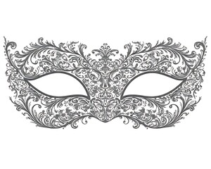 Ornate Venetian Mask Design