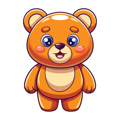 Fototapeta premium Cute cartoon bear