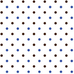 Minimal Two Tone Polka Dot Seamless Pattern for Scrapbooking and Textile Design