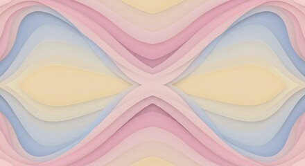 Obraz premium Pastel Dreams: Layered Abstract Art AI Generated