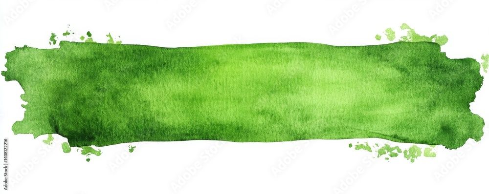Poster an abstract piece featuring dynamic brushwork and a predominantly green color palette, created using