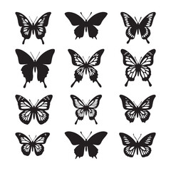 Butterfly Silhouette Vector Design