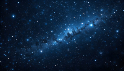 Fototapeta premium Majestic Night Sky with Glittering Stars – Cosmic View of the Universe