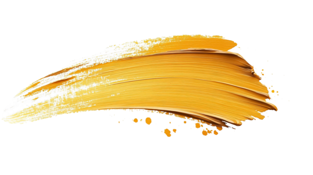 Brushstroke for Art and Painting Projects - Isolated on White Background