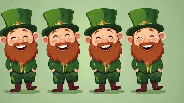 Cute Cartoon Leprechaun Character Vector Illustration for St Patrick's Day Celebration