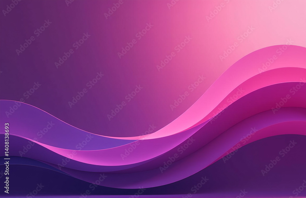 Aufkleber a wide banner with a beautiful abstract purple and pink background for website headers and design.