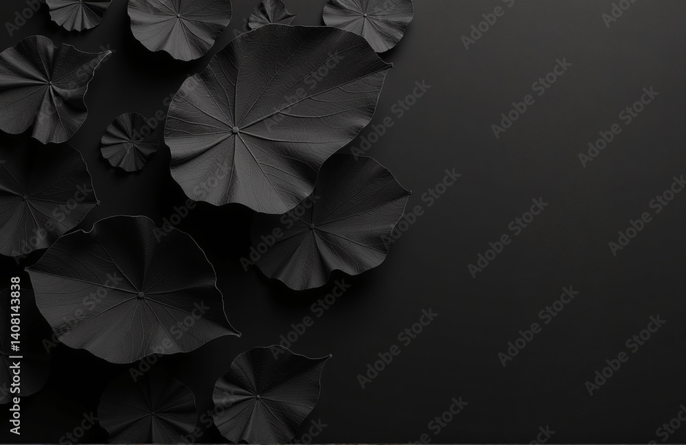 Aufkleber Background Is A Black Background With Dark Abstract Texture Overlay For A Wide Banner Space To Add Your Design.