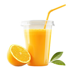 .fresh orange juice with orange fruit in basket