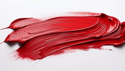 Red brush strokes