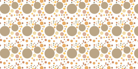 Organic Overlapping Circles – Muted Earth-Tone Pattern with Textured Polygons, Seamless Watercolor Effec