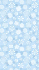 snowflakes on blue background