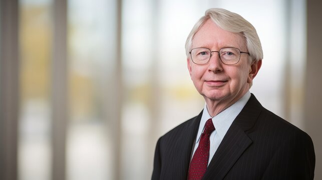 Confident financial advisor in professional attire, representing trust and expertise in wealth management
