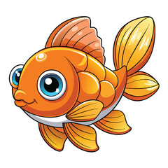 Cute Cartoon Goldfish