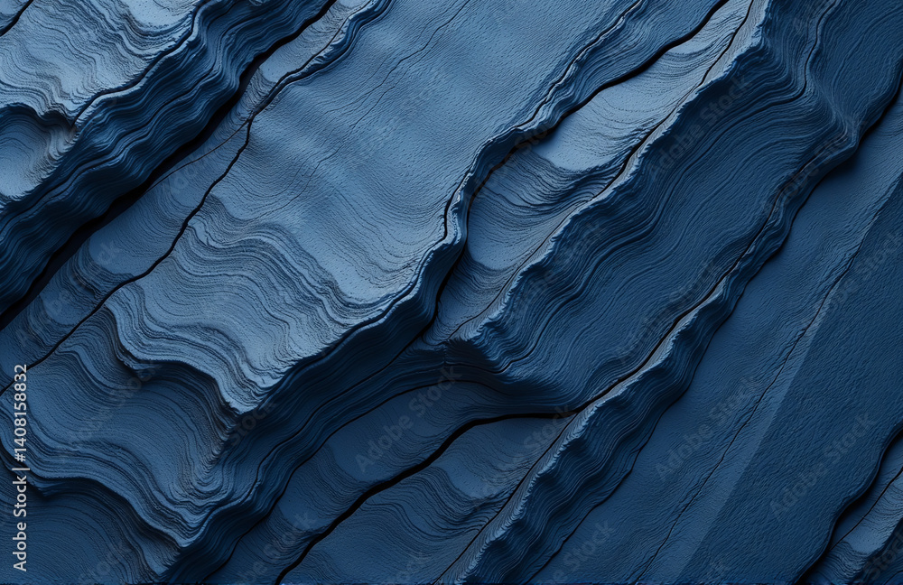 Poster navy blue rocky texture with copy space for your design against a colored rock background and toned 