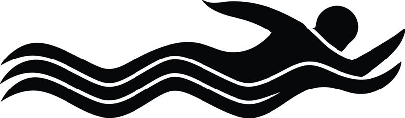 swim vector icon.