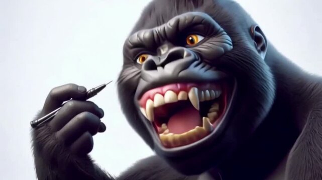 Verr&uuml;ckter Gorilla