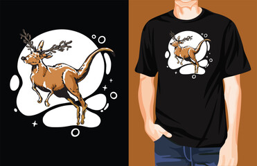 Roodolph Rein deer t-shirt design unique idea