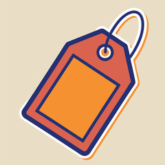 Vector label tag icon, perfect for retail, pricing, and e-commerce designs. Simple and modern style, suitable for product listings, websites, and branding.
