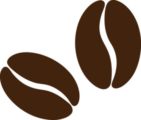 Coffee bean vector illustration isolated on white background
