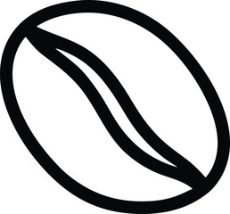 Coffee bean vector illustration isolated on white background