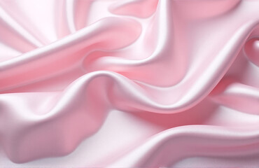 Obraz premium Soft Pastel Colors Blend Into A Luxurious Silk Fabric With Matte And Shimmer Effects In A Versatile Template For Special Occasions.