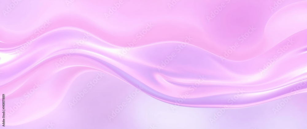 Canvas Prints flowing pink and purple pastel colors creating abstract wave pattern