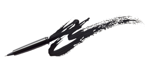 Calligraphy Pen for Writing and Artistic Projects - Isolated on White Background