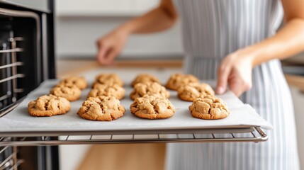 Freshly Baked Cookies from the Oven