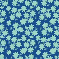 seamless flower pattern on background