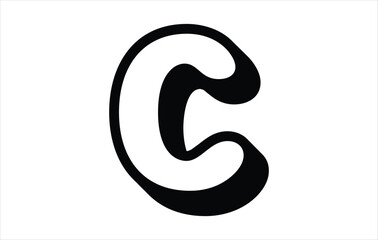 Fototapeta premium Elegant Letter C logo Vector Template Initial Letter C Logo Design. Creative And Modern C logo