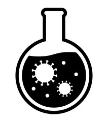 丸フラスコとウイルス