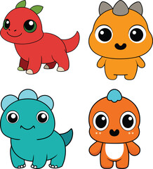 Obraz premium Cute cupuaçu cartoon vector