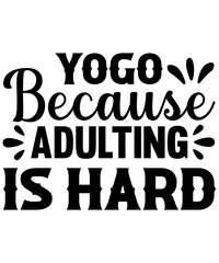Obraz premium yoga t-shirt design